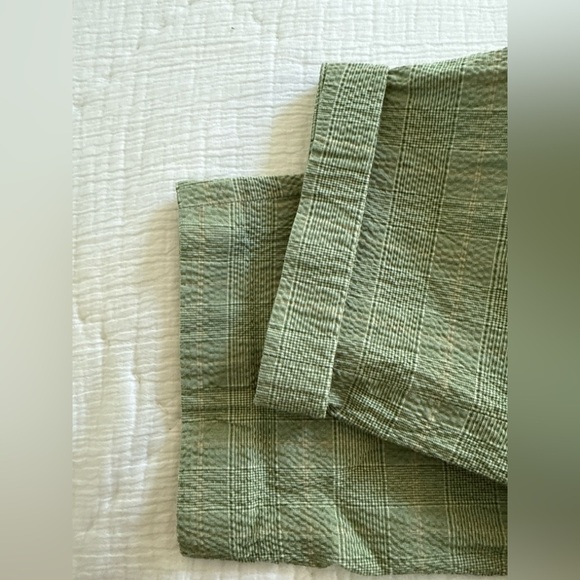 📌 Todd Snyder Sutton Fit Seersucker Plaid Pants 34x32 Slim Taper Green - Picture 9 of 10